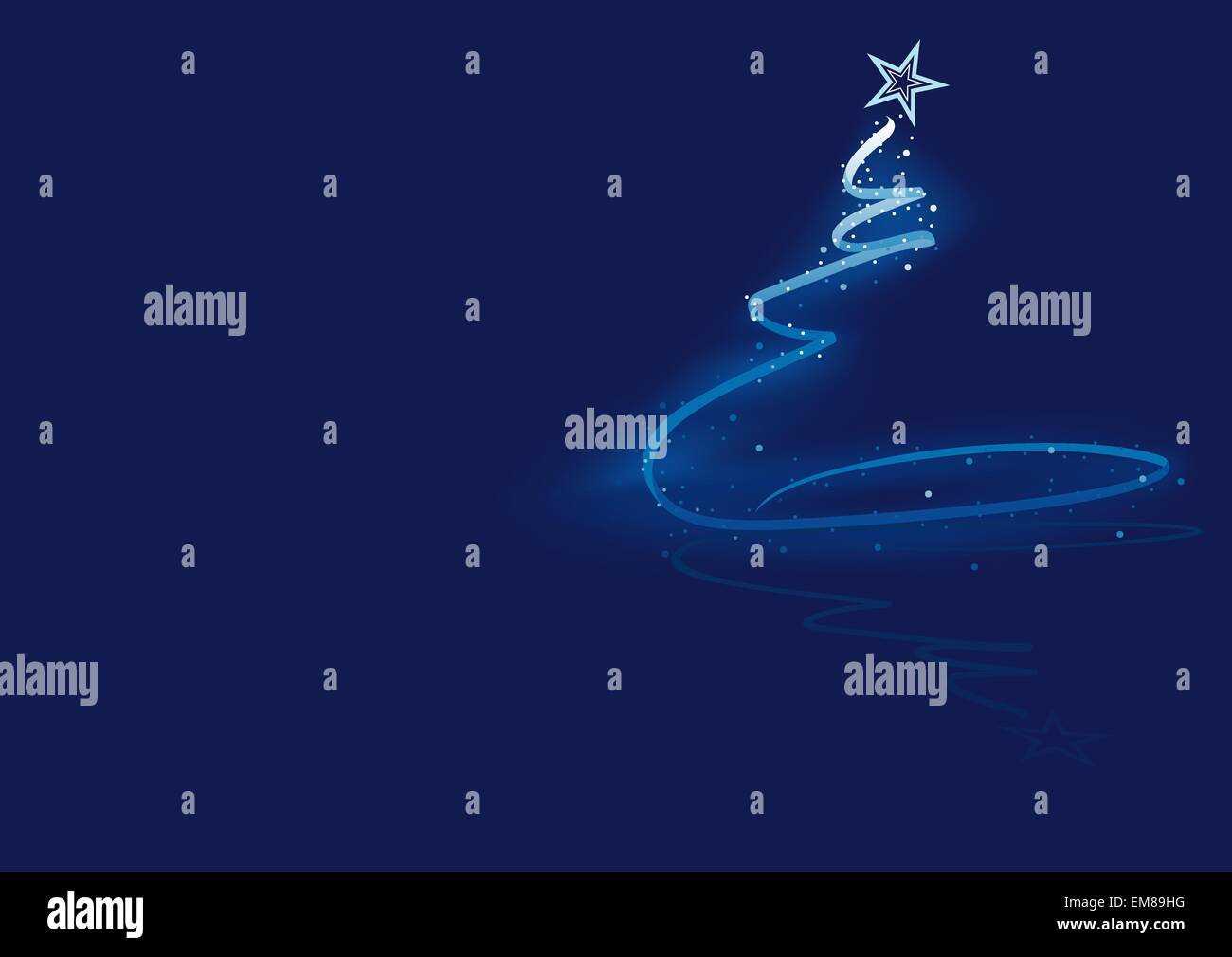 Blue Abstract Christmas Tree Stock Vector Image & Art - Alamy