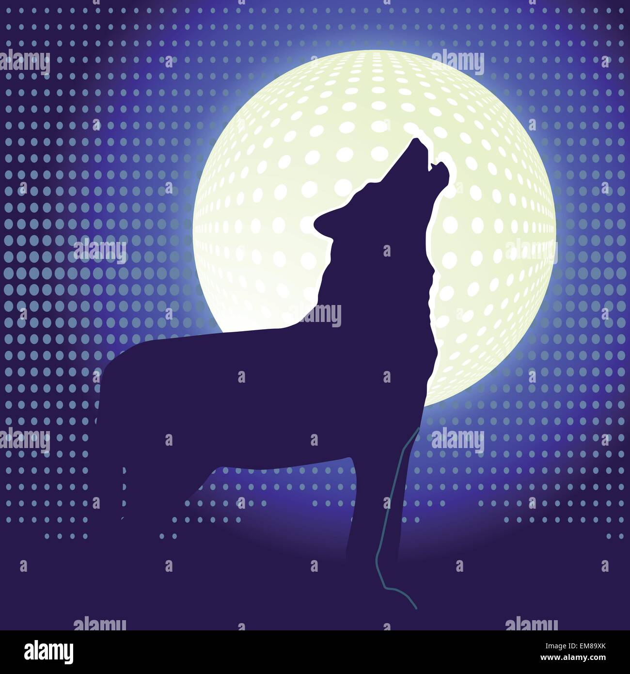 lone wolf Stock Vector