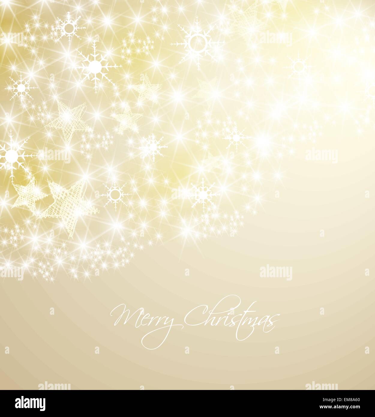Golden glitter star fall background Stock Vector Images - Alamy