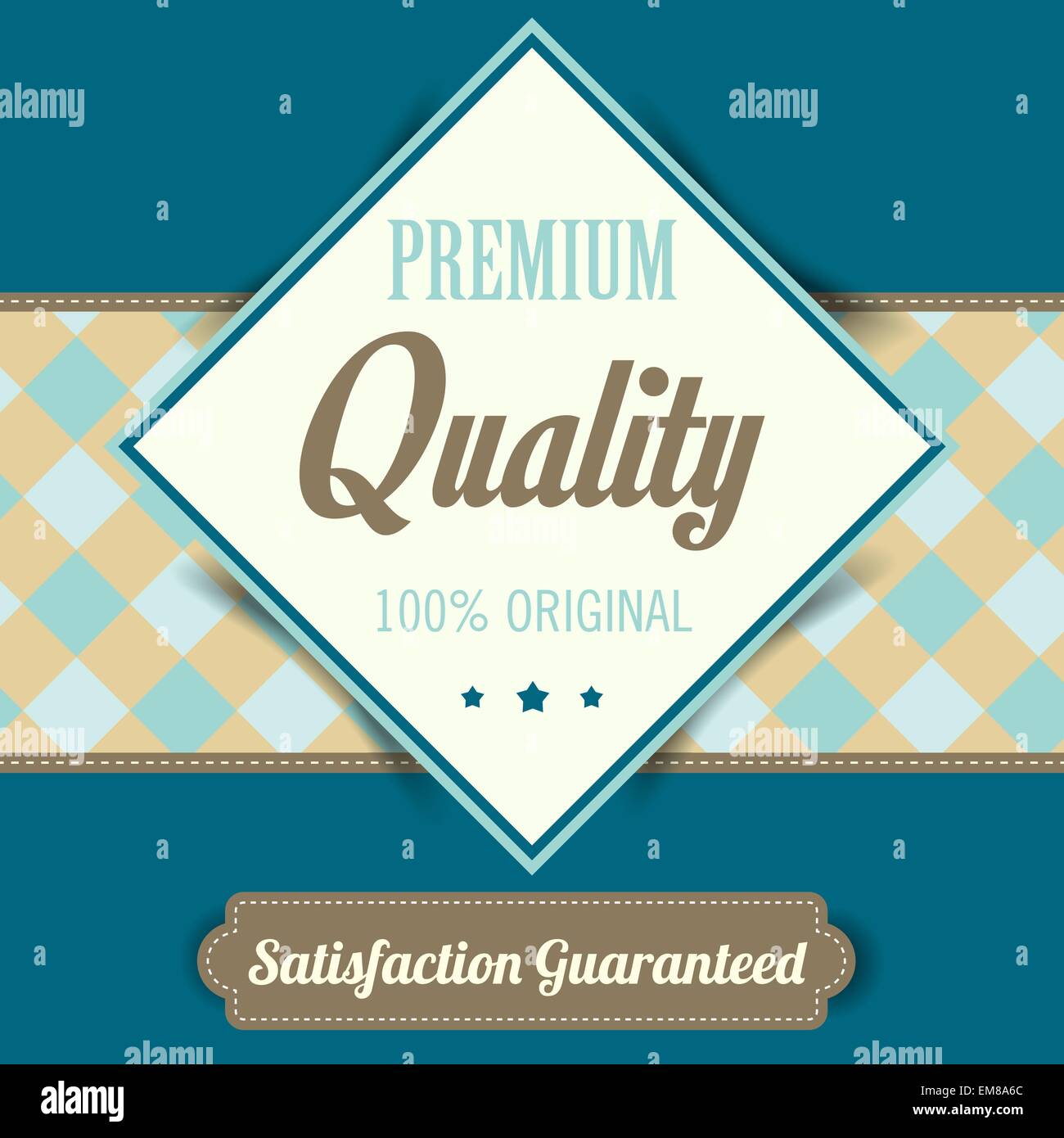 Premium Quality poster, retro vintage design Stock Vector