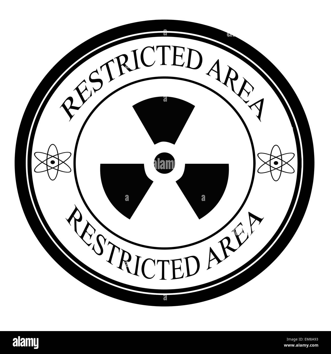 Restricted area Stock Vector