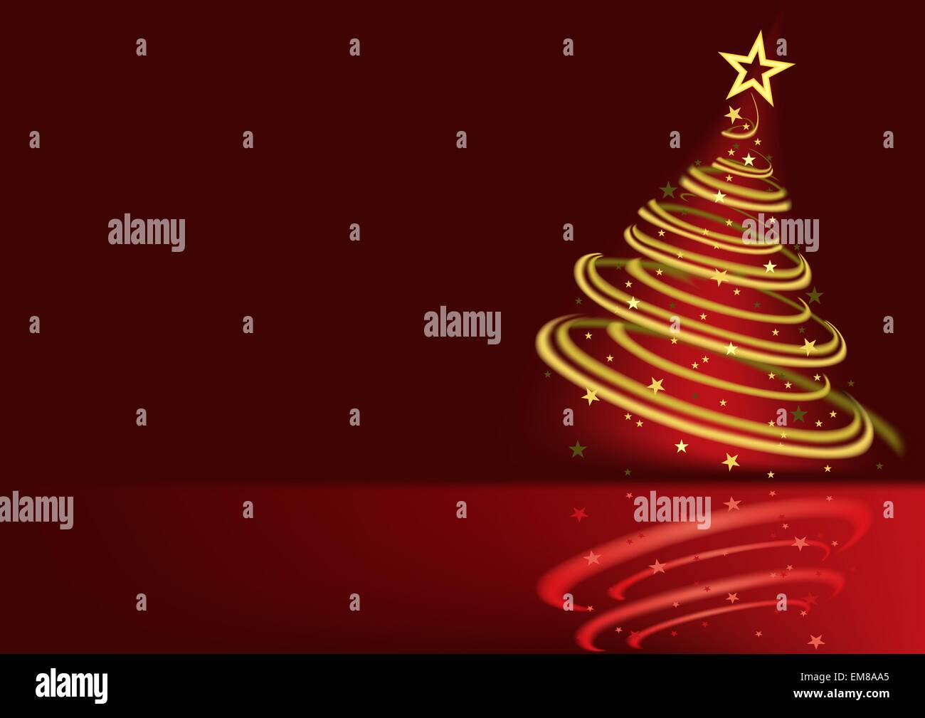 Glowing Christmas Tree Stock Vector Image & Art - Alamy