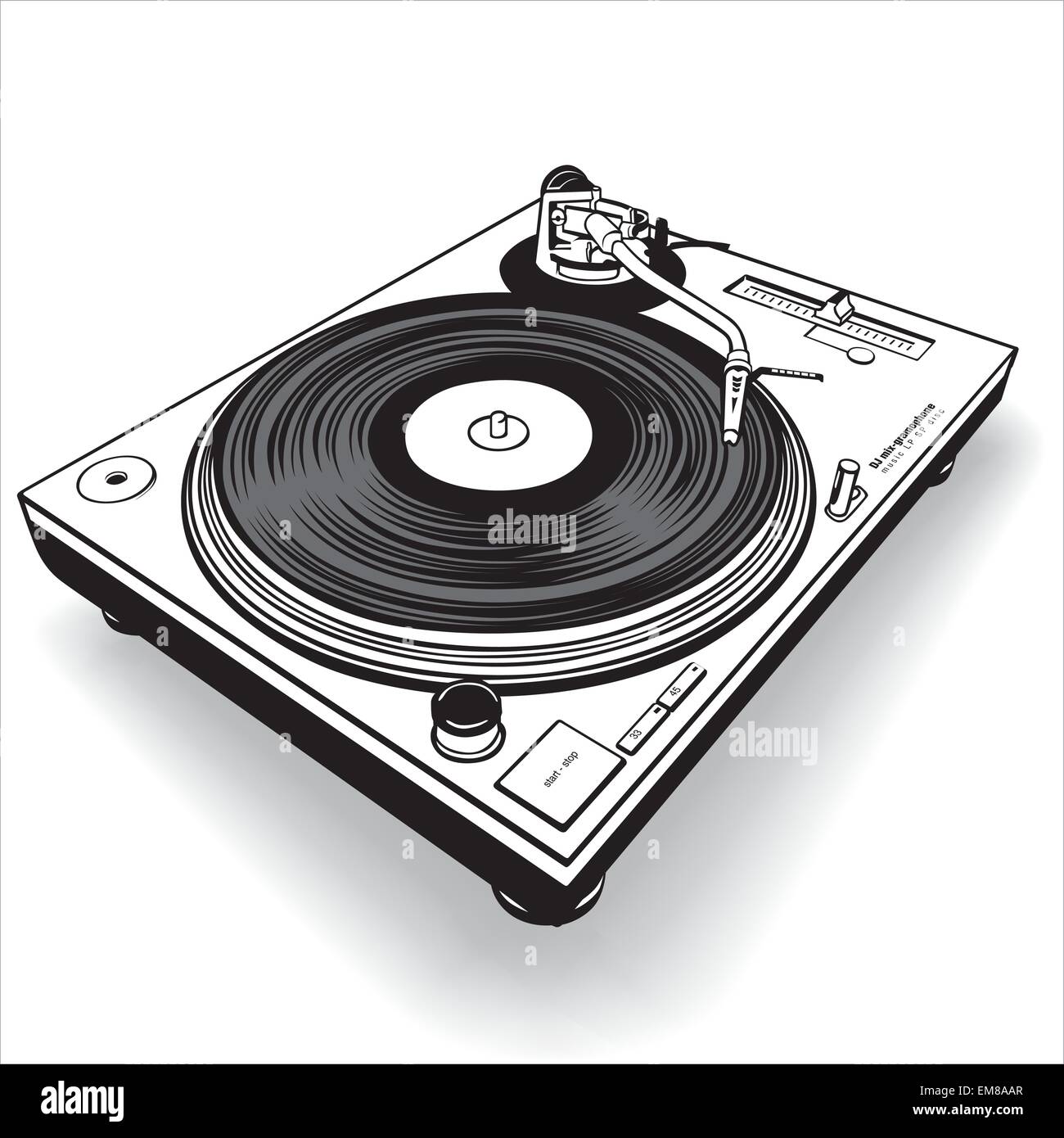 Turntable Dj Clipart High Resolution Stock Photography And Images Alamy