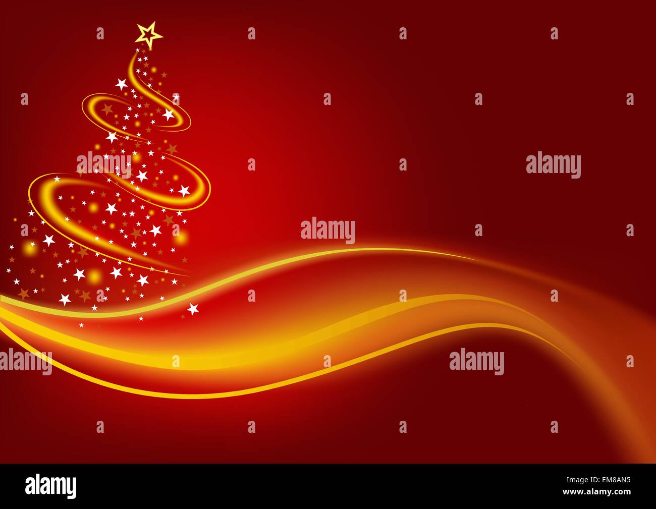 Fiery Christmas Tree Stock Vector Image & Art - Alamy