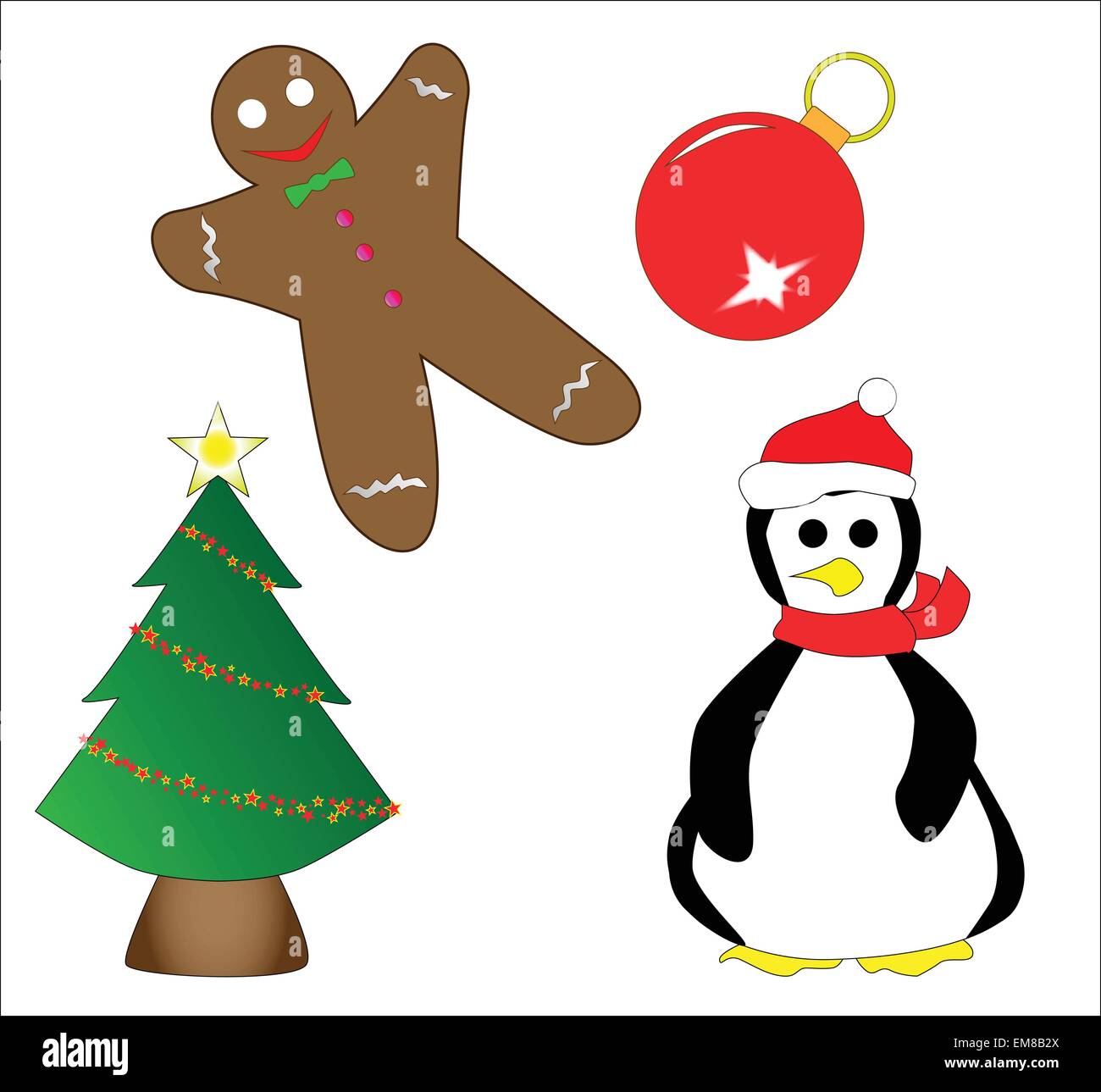 Gingerbread man decoration Stock Vector Images - Alamy