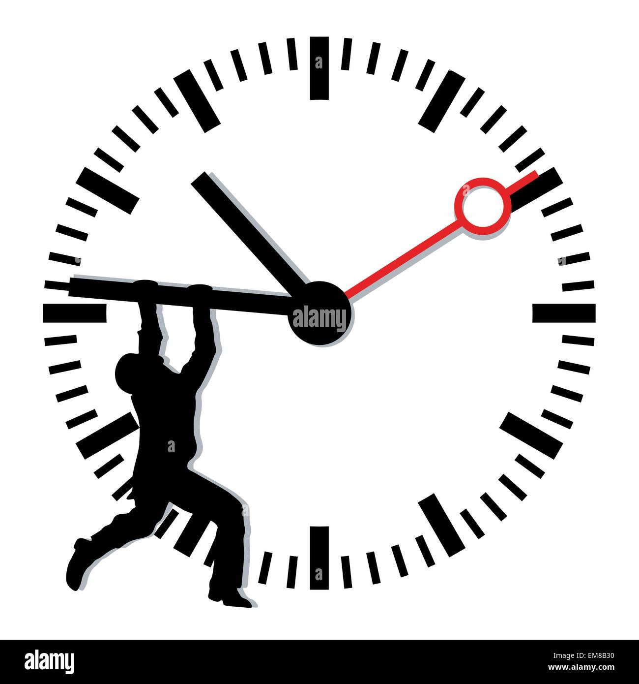 to stop the time of day Stock Vector
