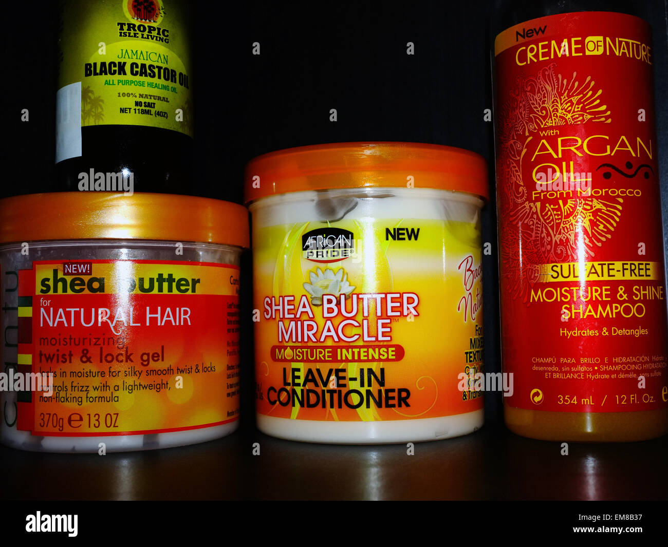 African Natural Hair Products Stock Photos African Natural Hair