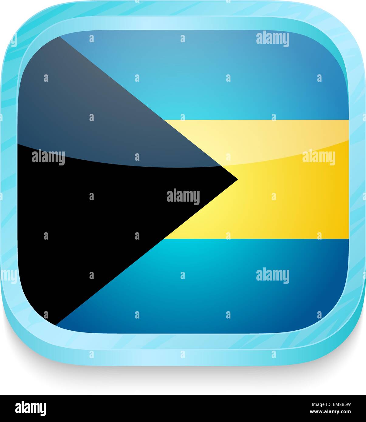Smart phone button with Bahamas flag Stock Vector Image & Art - Alamy