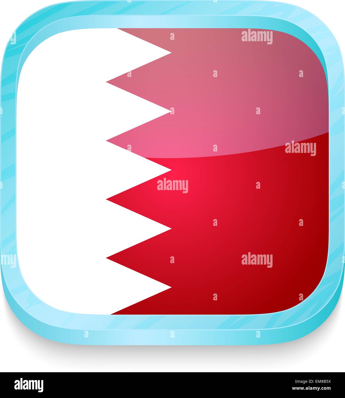 Smart phone button with Bahrain flag Stock Vector Image & Art Alamy
