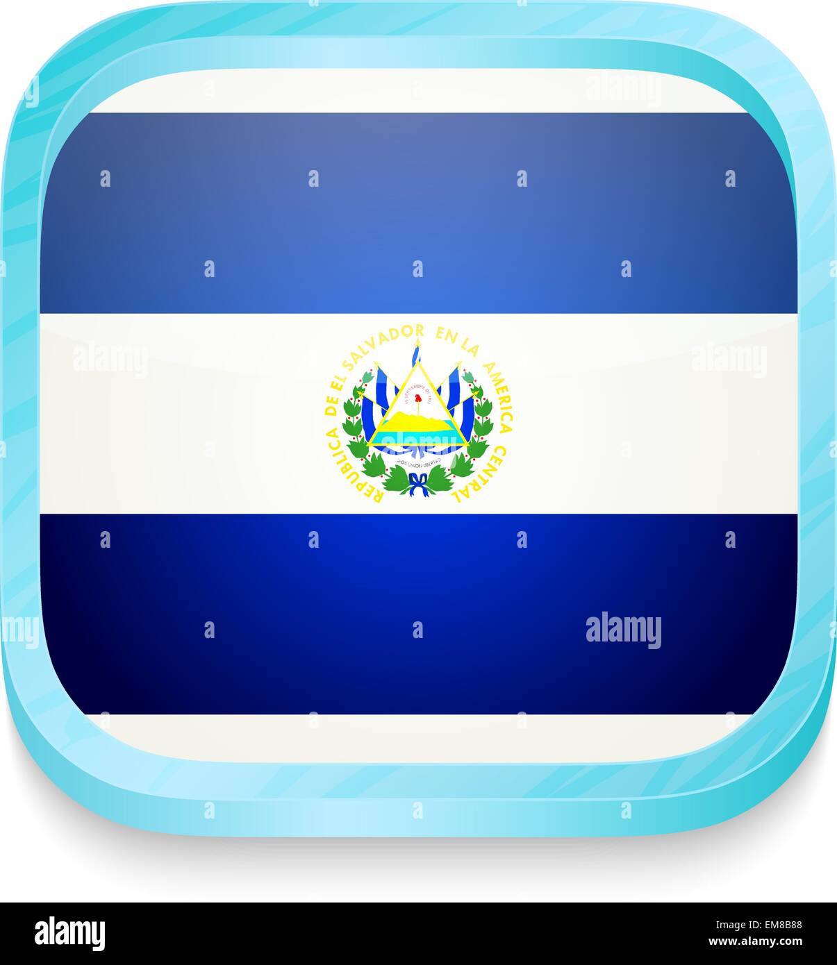 El salvador flag border Stock Vector Images Alamy