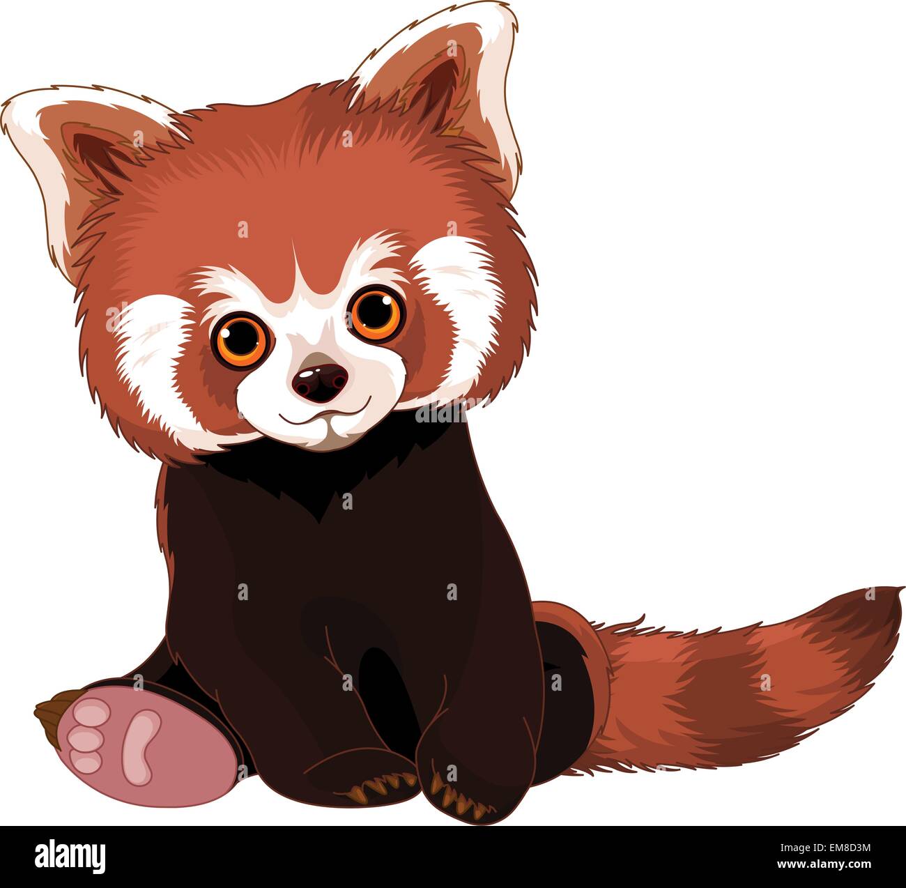 Cute Red Panda Stock Vector