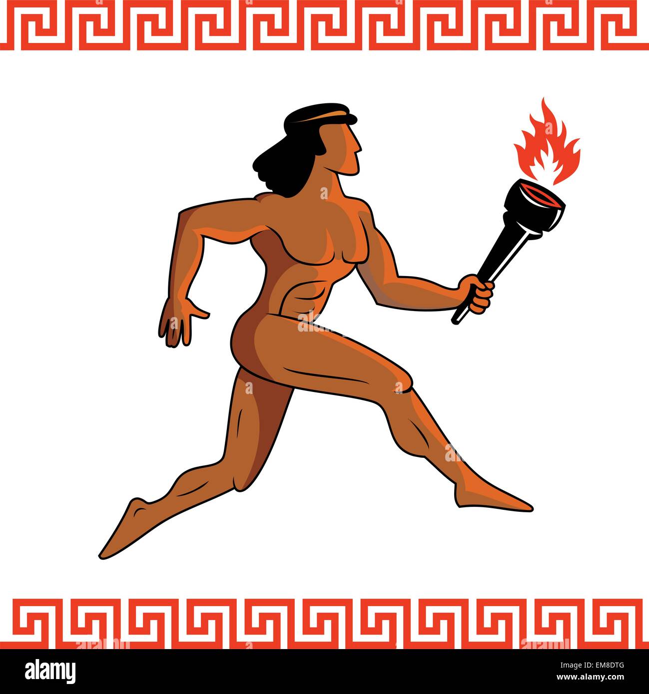 Ancient Greek athlete Stock Vector