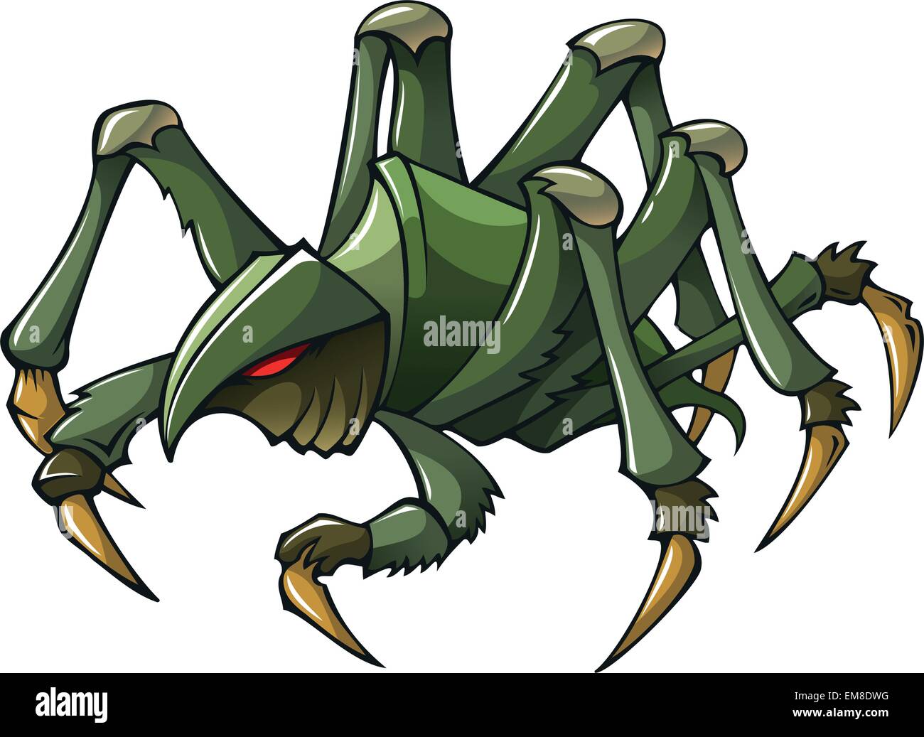 Scary spider Stock Vector