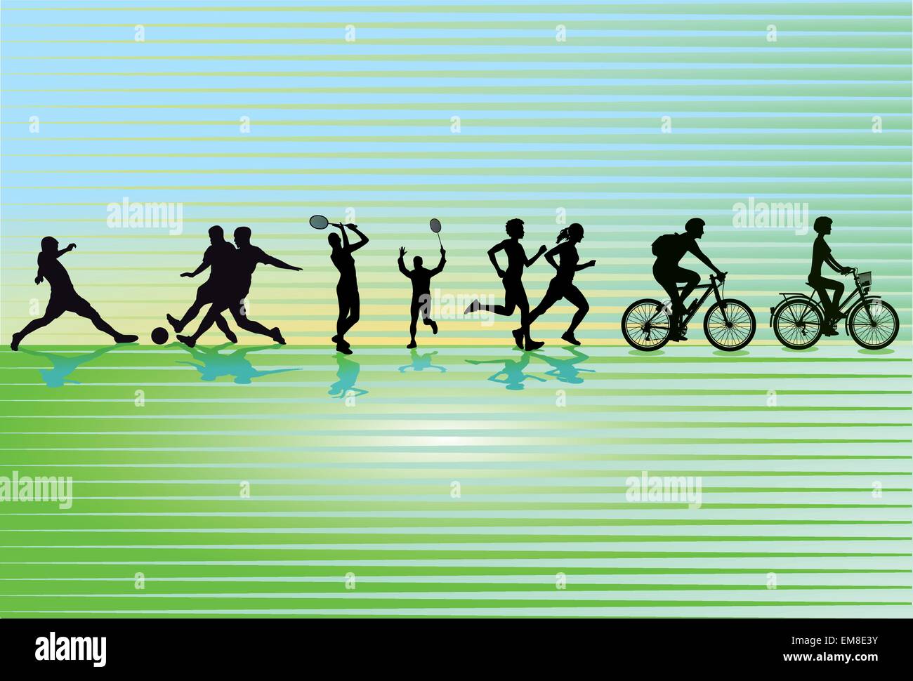 Sporting Leisure Activity Stock Vector