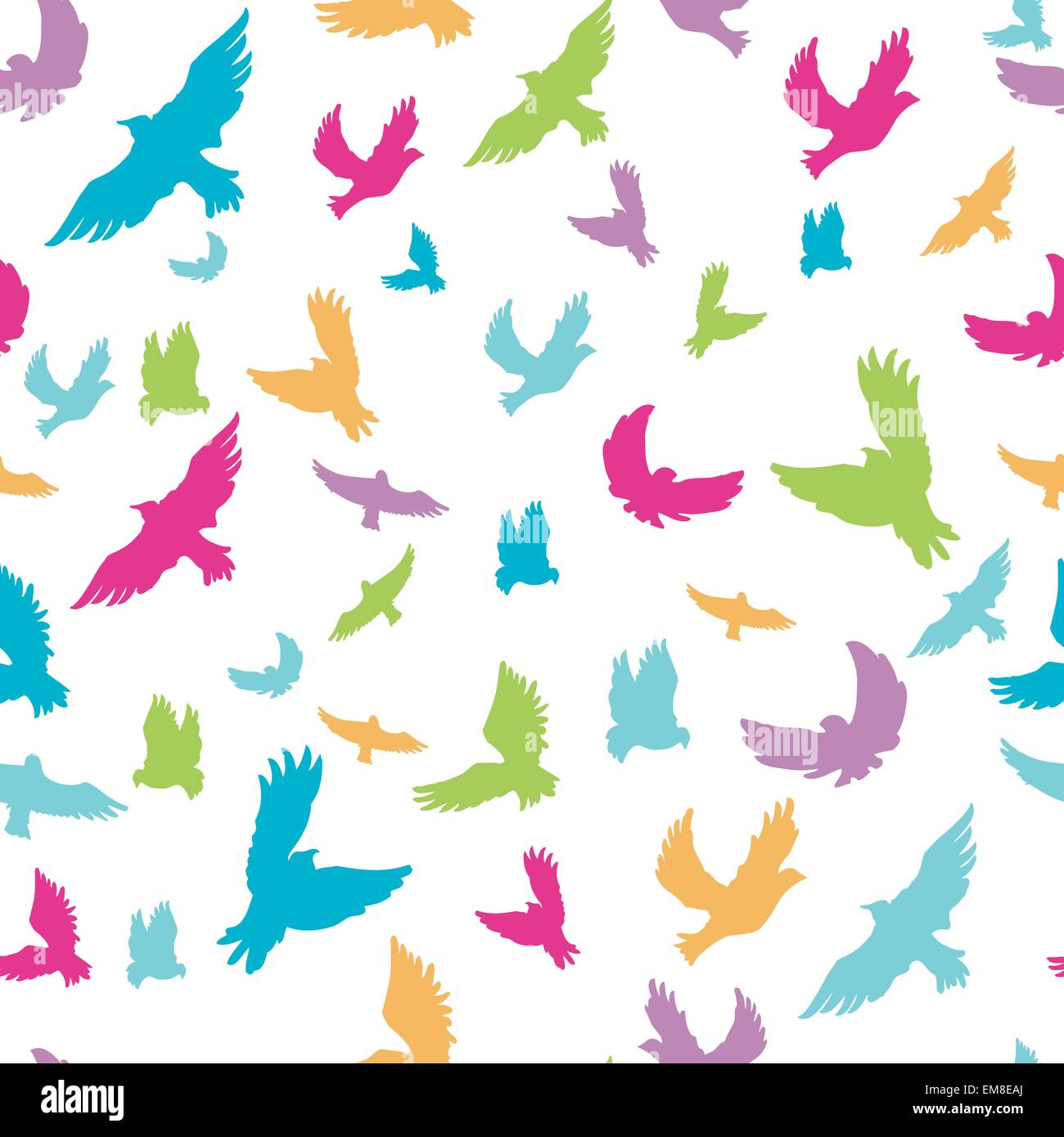 Birds in seamless pattern Stock Vector Image & Art - Alamy