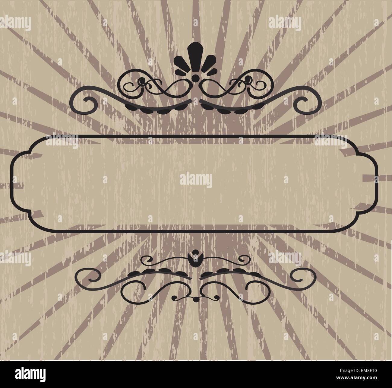 Vintage vector frame on beautiful background Stock Vector Image & Art ...