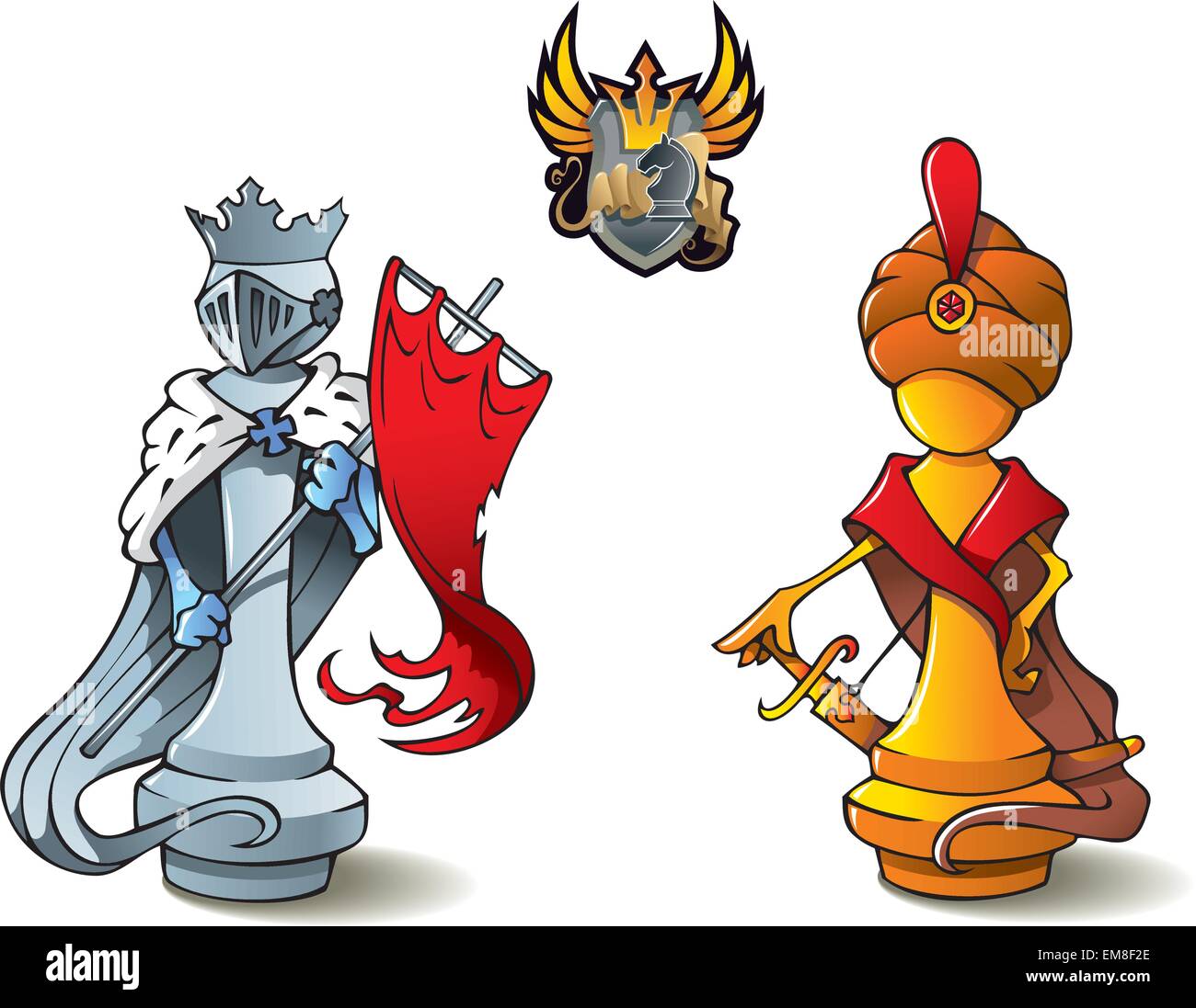 Chess set: Kings Stock Vector