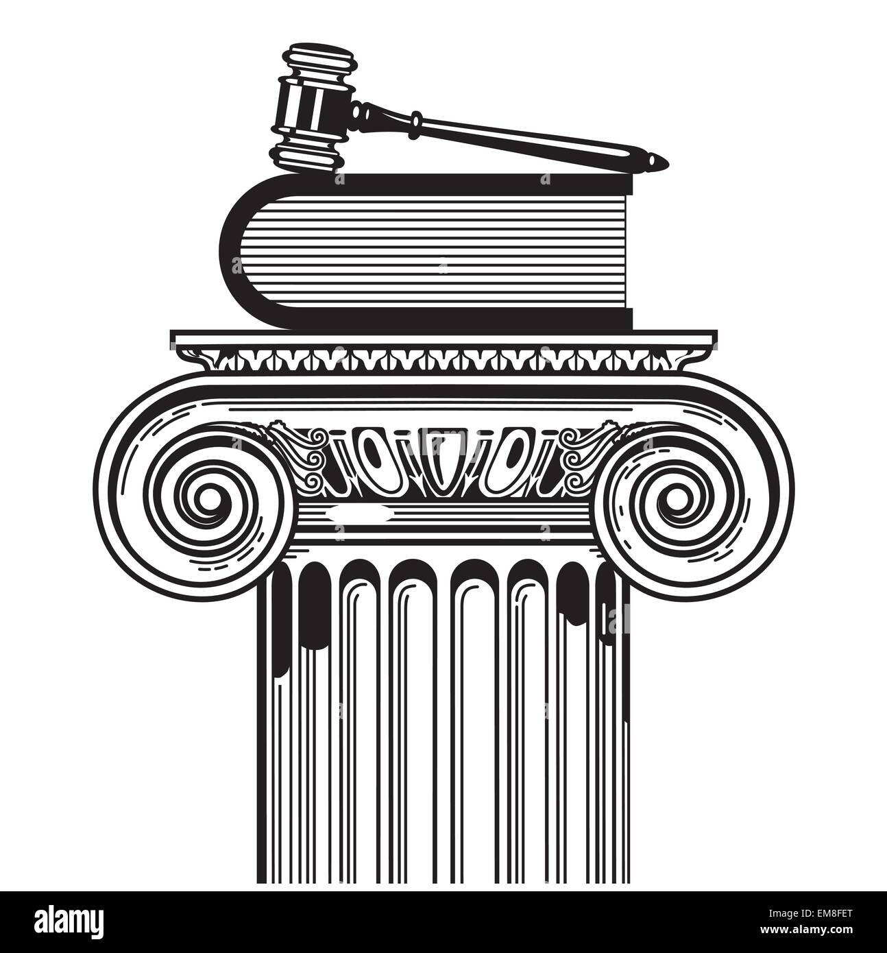 prevailing case law Stock Vector