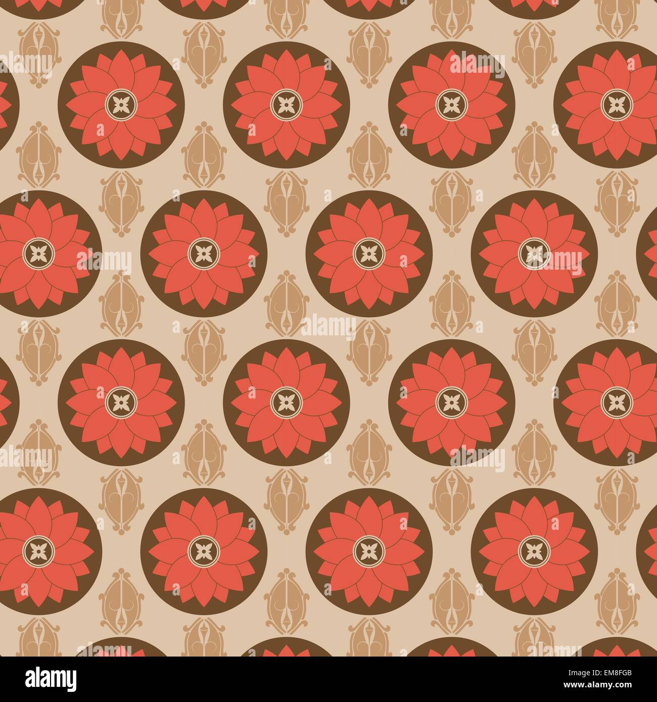 Seamless Flower Pattern Colorful Set Stock Vector Image & Art - Alamy