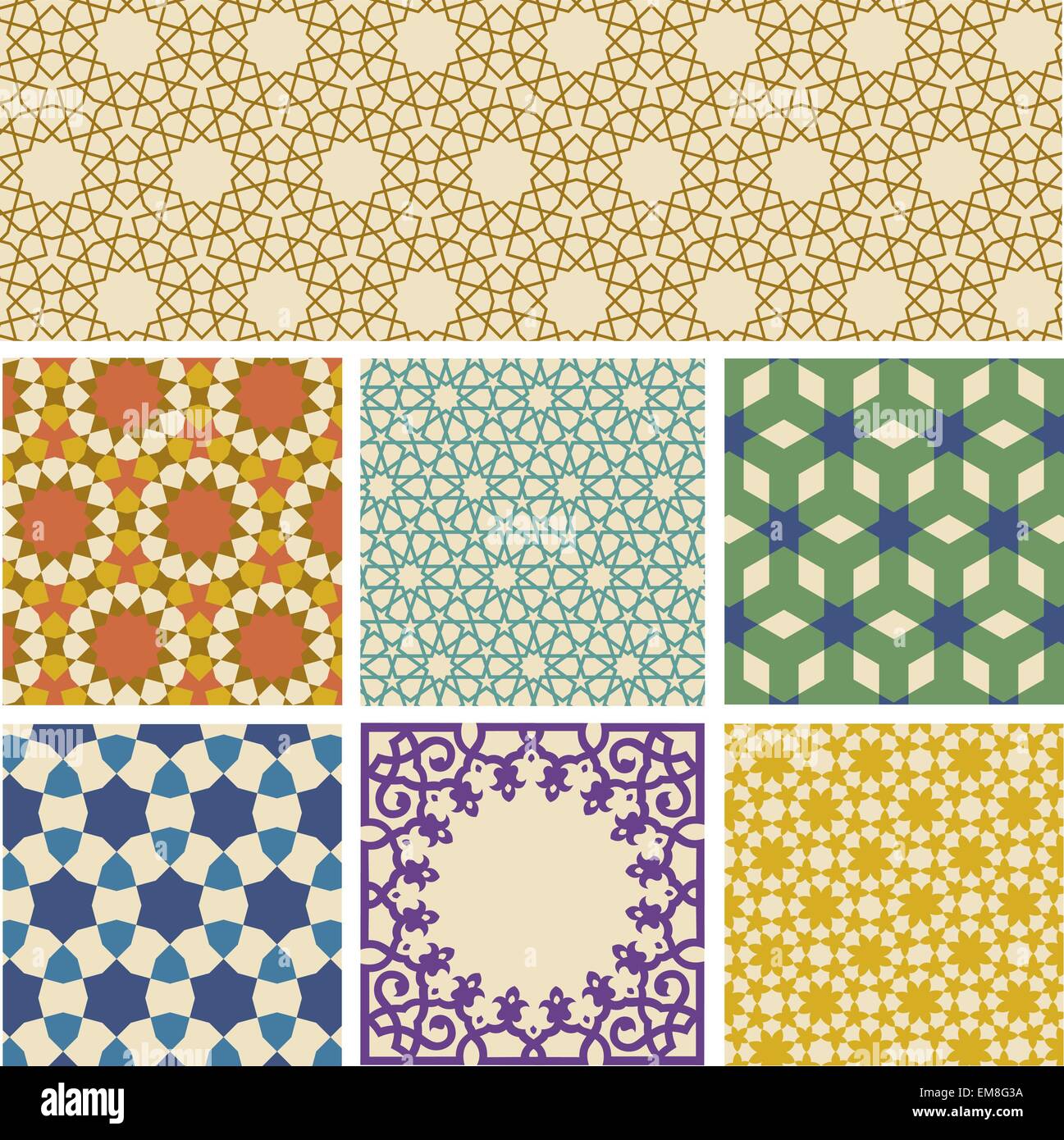 Islamic geometrical pattern in eps10 format Stock Vector