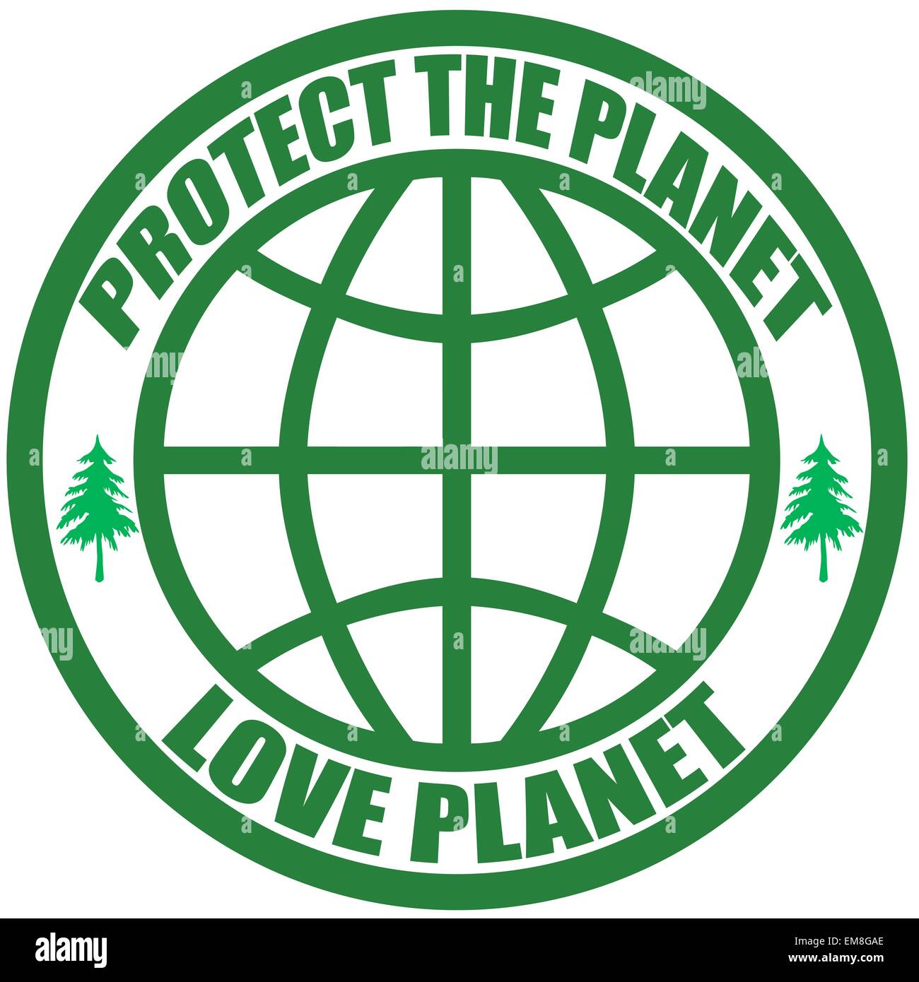 Protect the planet Stock Vector