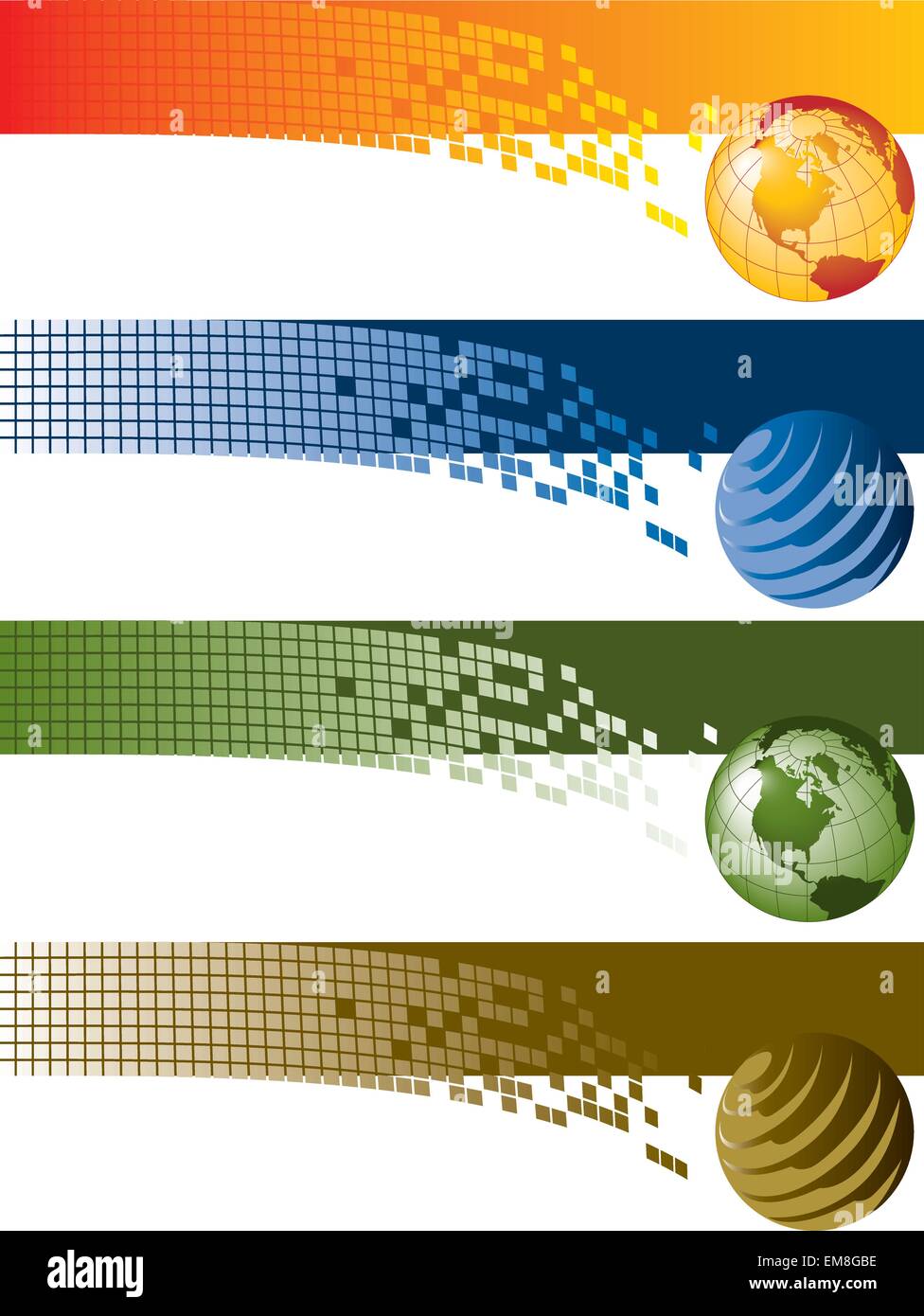 Globe Banner for Web or Print Stock Vector Image & Art Alamy