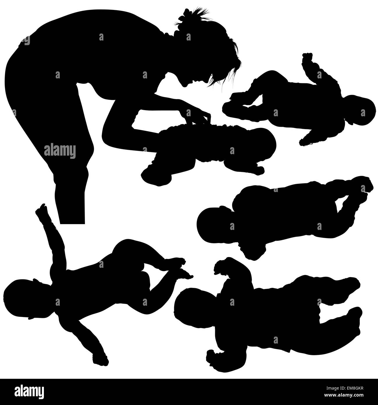 Mom And Baby Stock Vector Image &amp; Art - Alamy