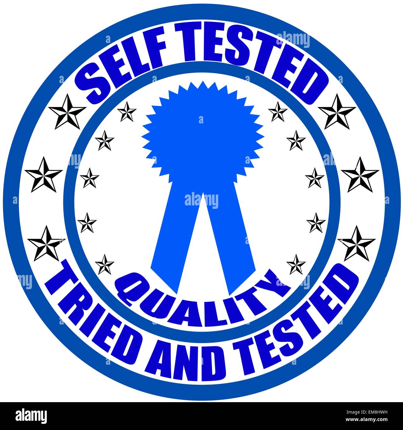 Self tested Stock Vector