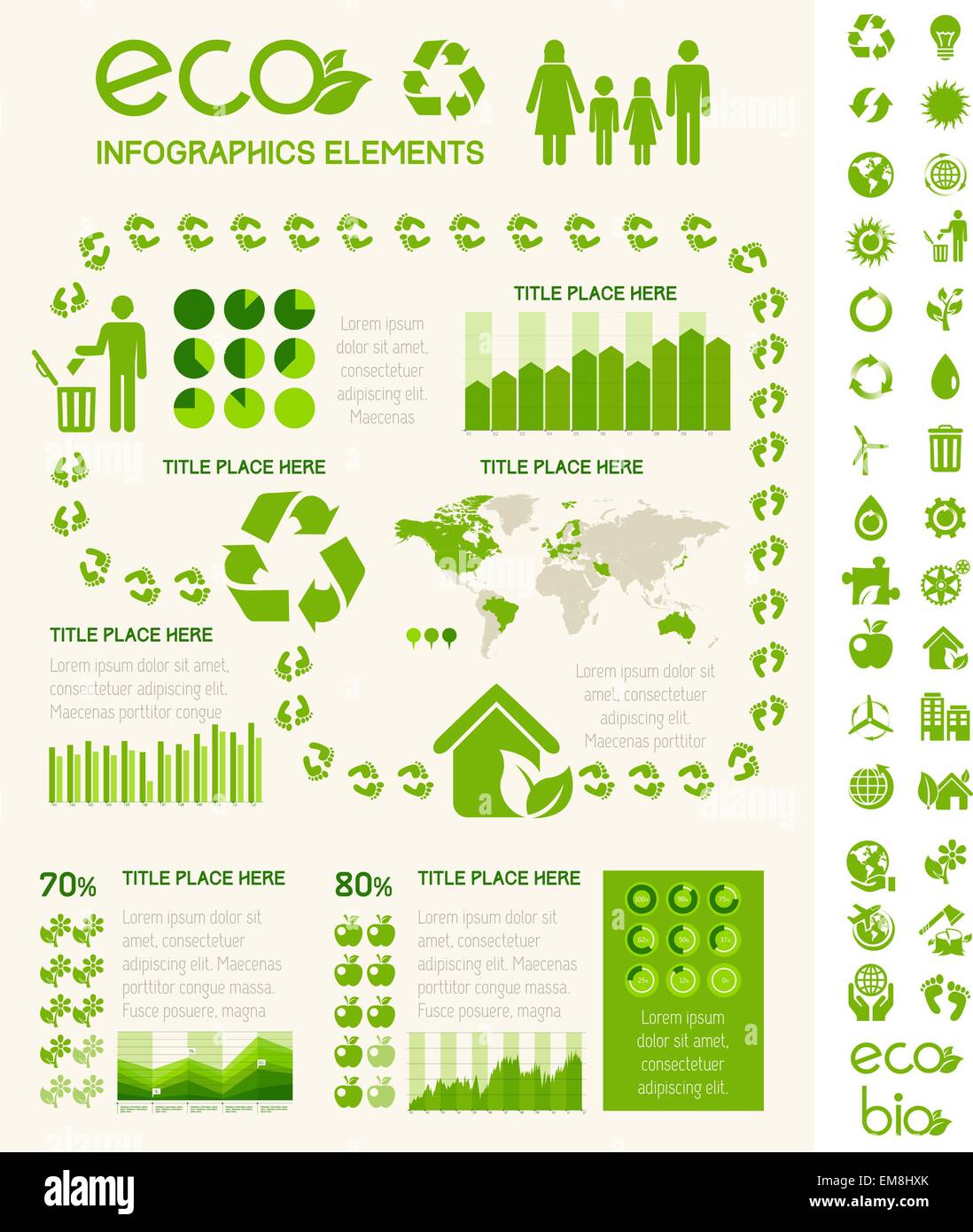 Ecology Infographic Template Stock Vector Image & Art - Alamy
