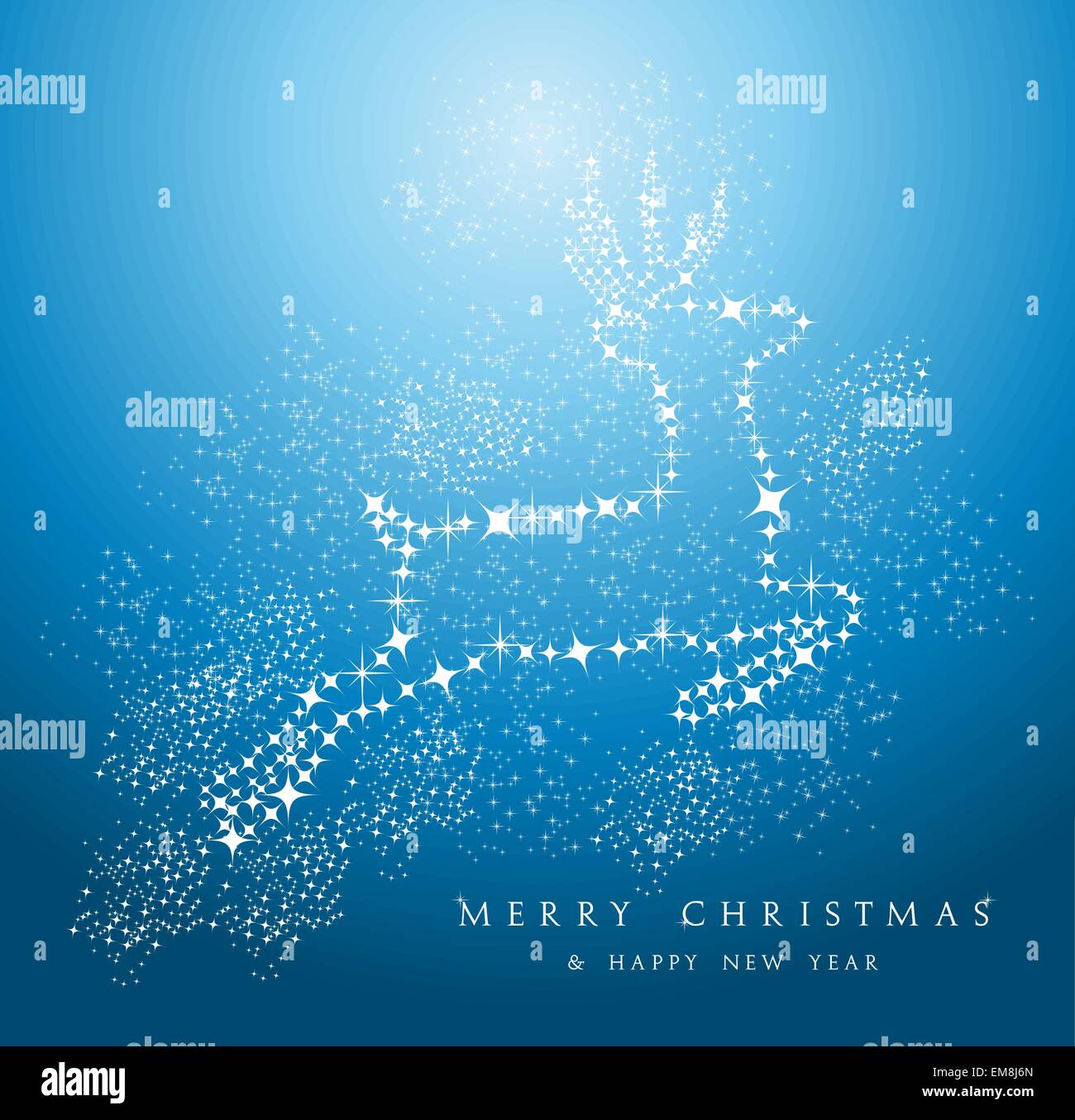 Merry Christmas reindeer background EPS10 vector file Stock Vector