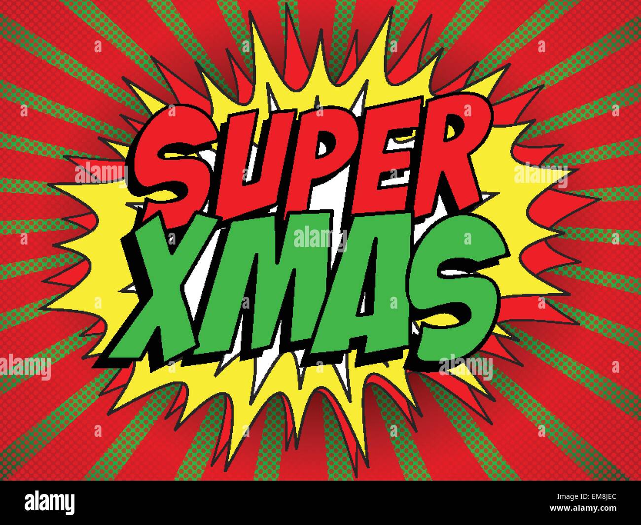 Merry Christmas Super Hero Background Stock Vector Image & Art - Alamy