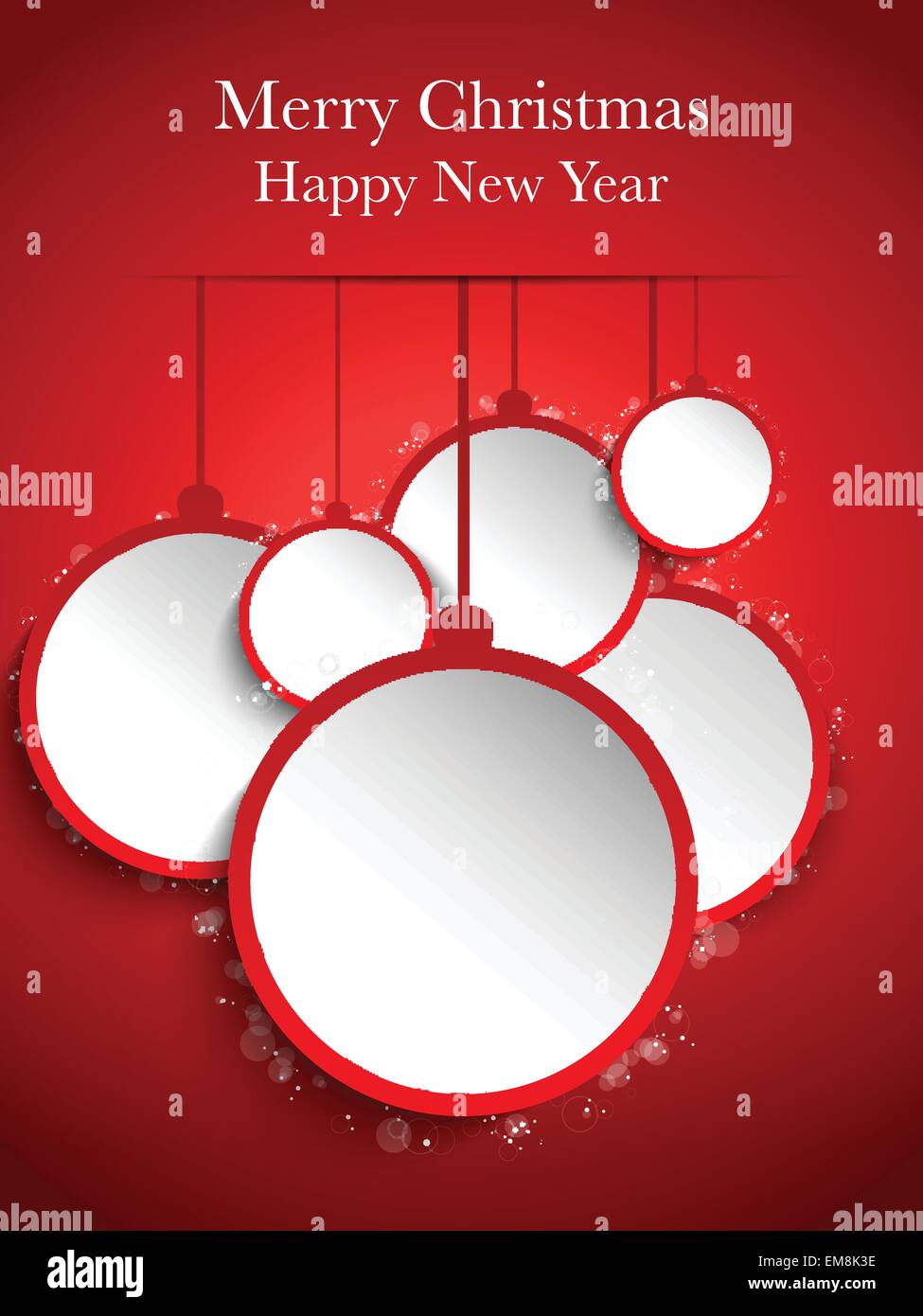 Red hanging sticker Stock Vector Images