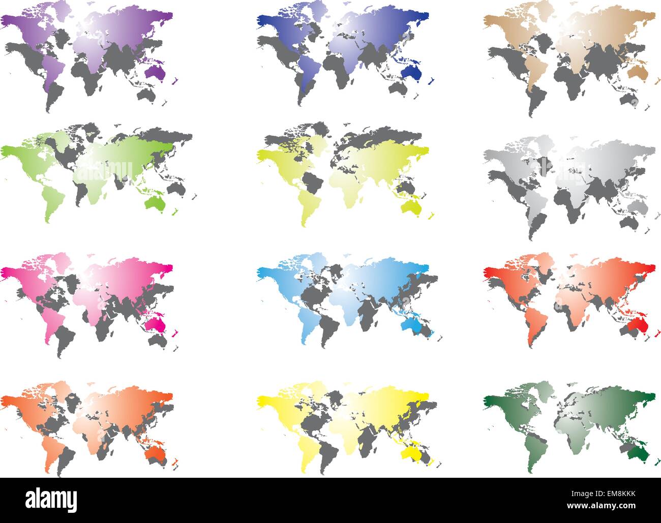 World map with country boundaries Stock Vector Image & Art - Alamy