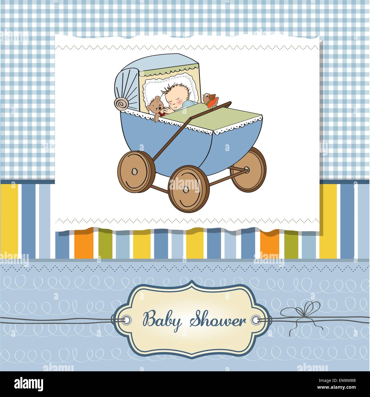 Baby boy shower invitations hires stock photography and images Alamy