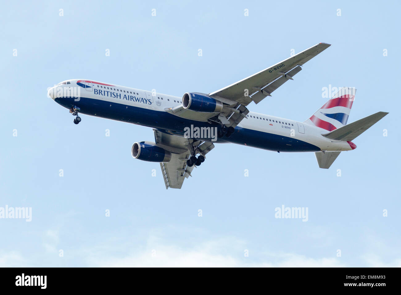Boeing 767 (G-BZHC) British Airways Stock Photo