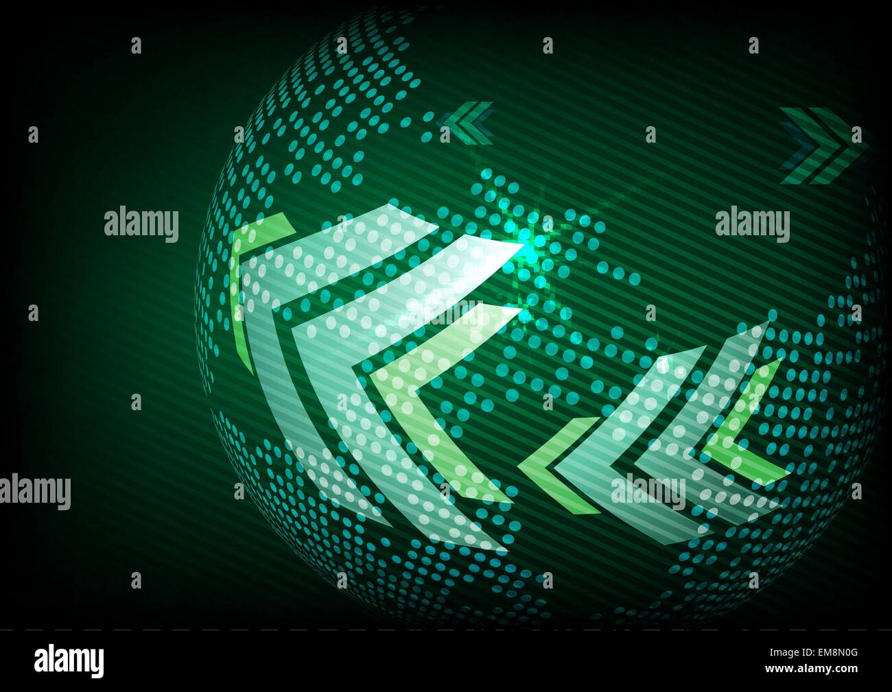 Arrow Green Background With Place For Your Text Stock Vector Image ...