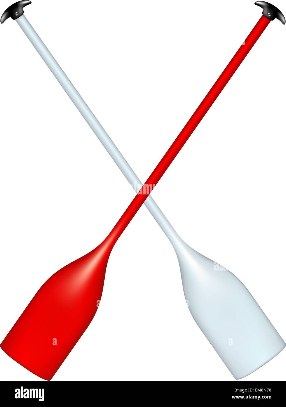 Two crossed paddles Stock Vector Image & Art Alamy