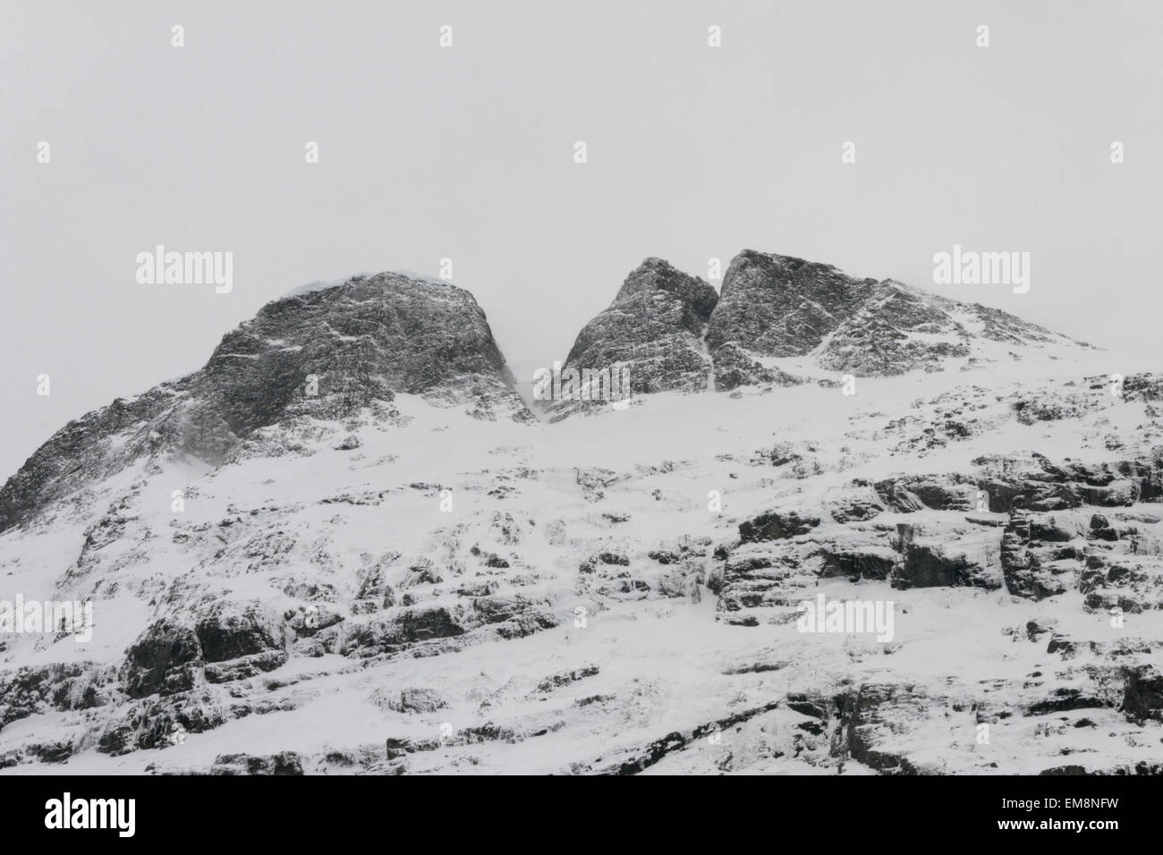 Clefted mountain top ridge from Norway Stock Photo Alamy