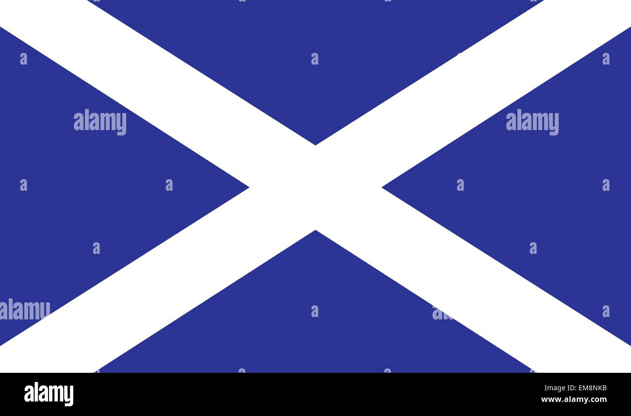 Scottish Flag Stock Vector