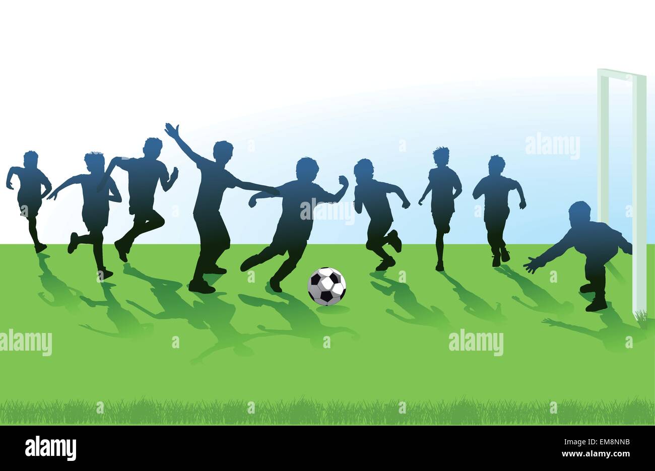 Youth Soccer Stock Vector
