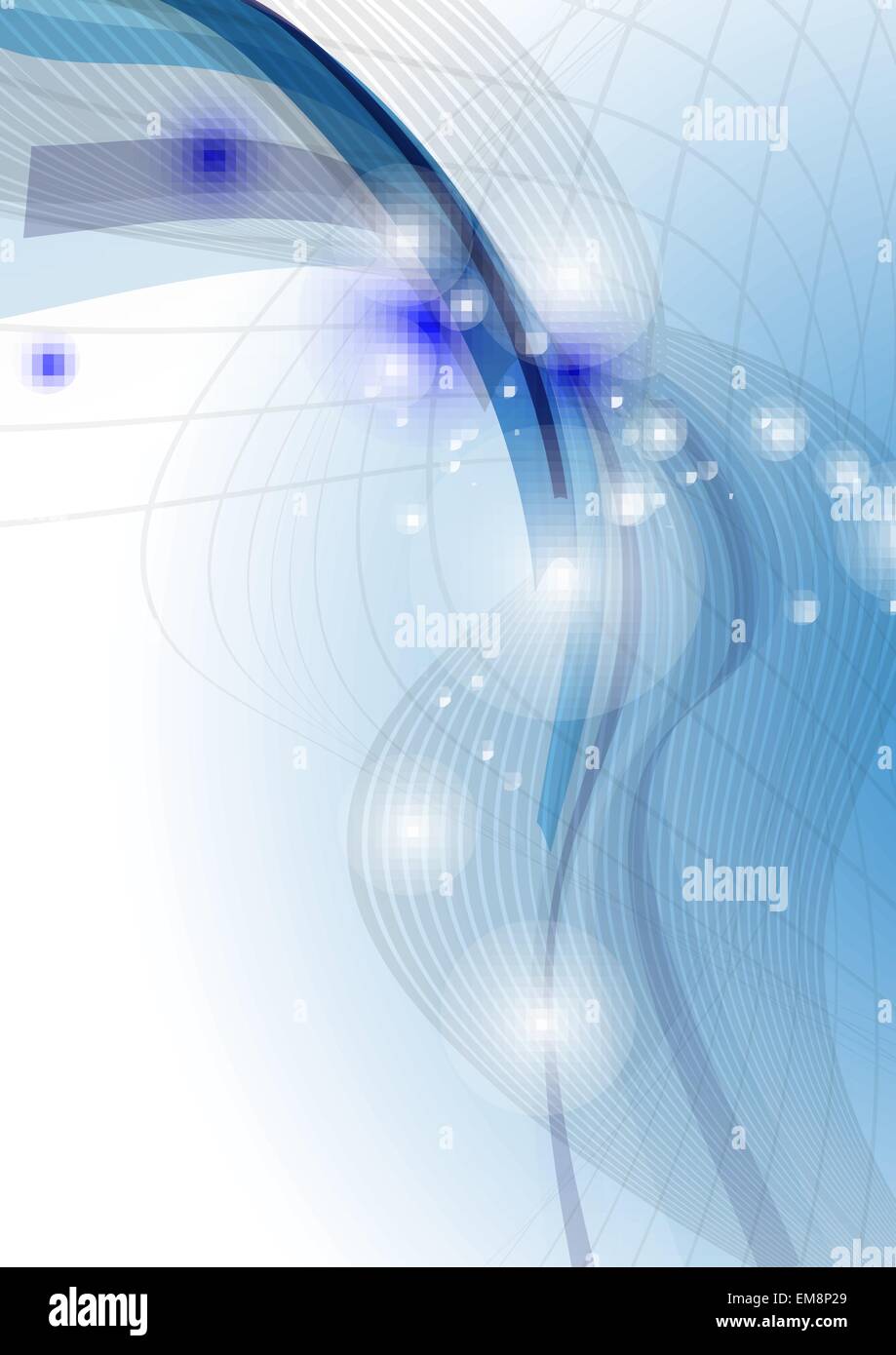 Blue Wave Abstract Background Stock Vector Image & Art - Alamy