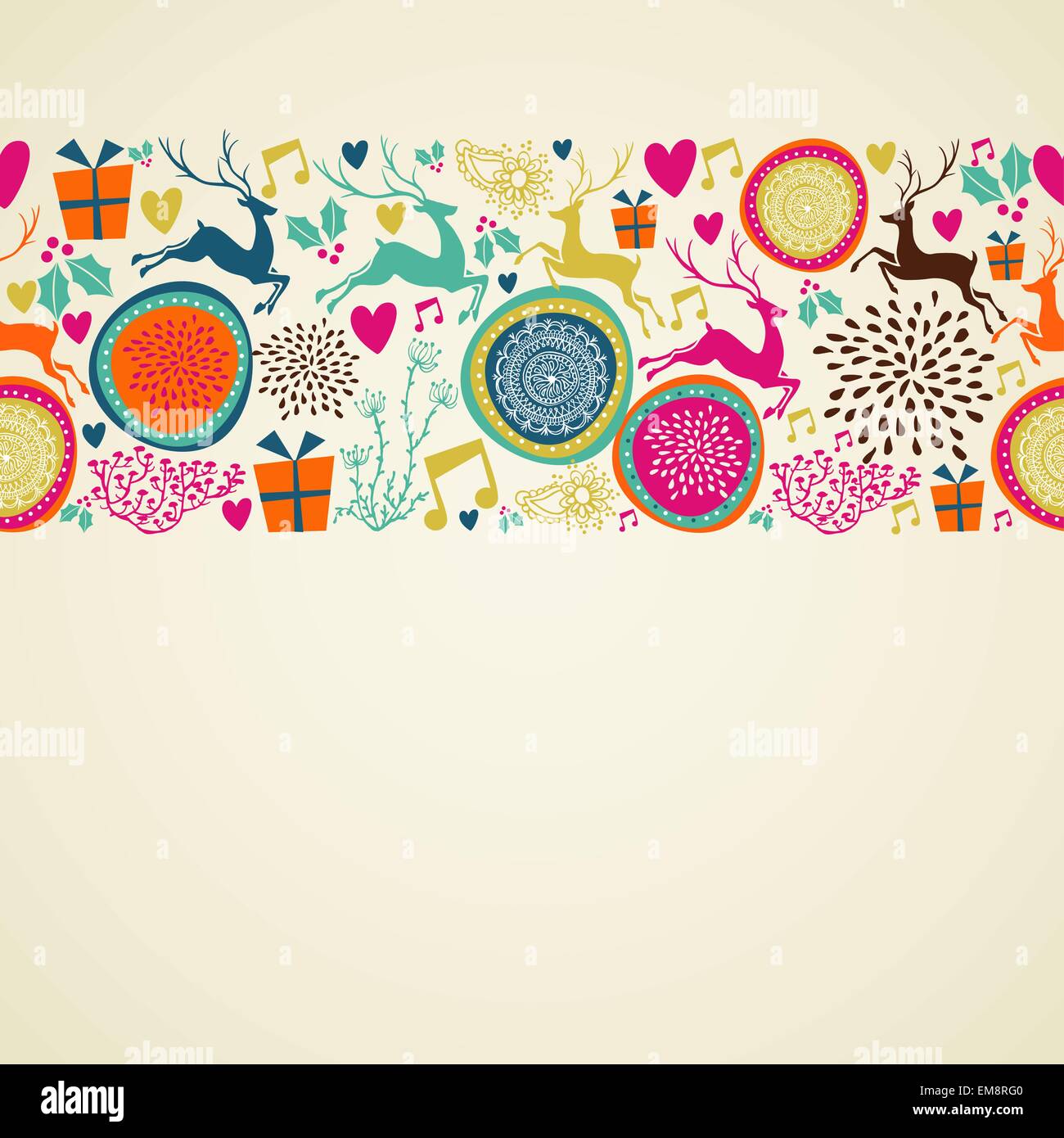 Merry Christmas elements ornament background vector file Stock Vector ...
