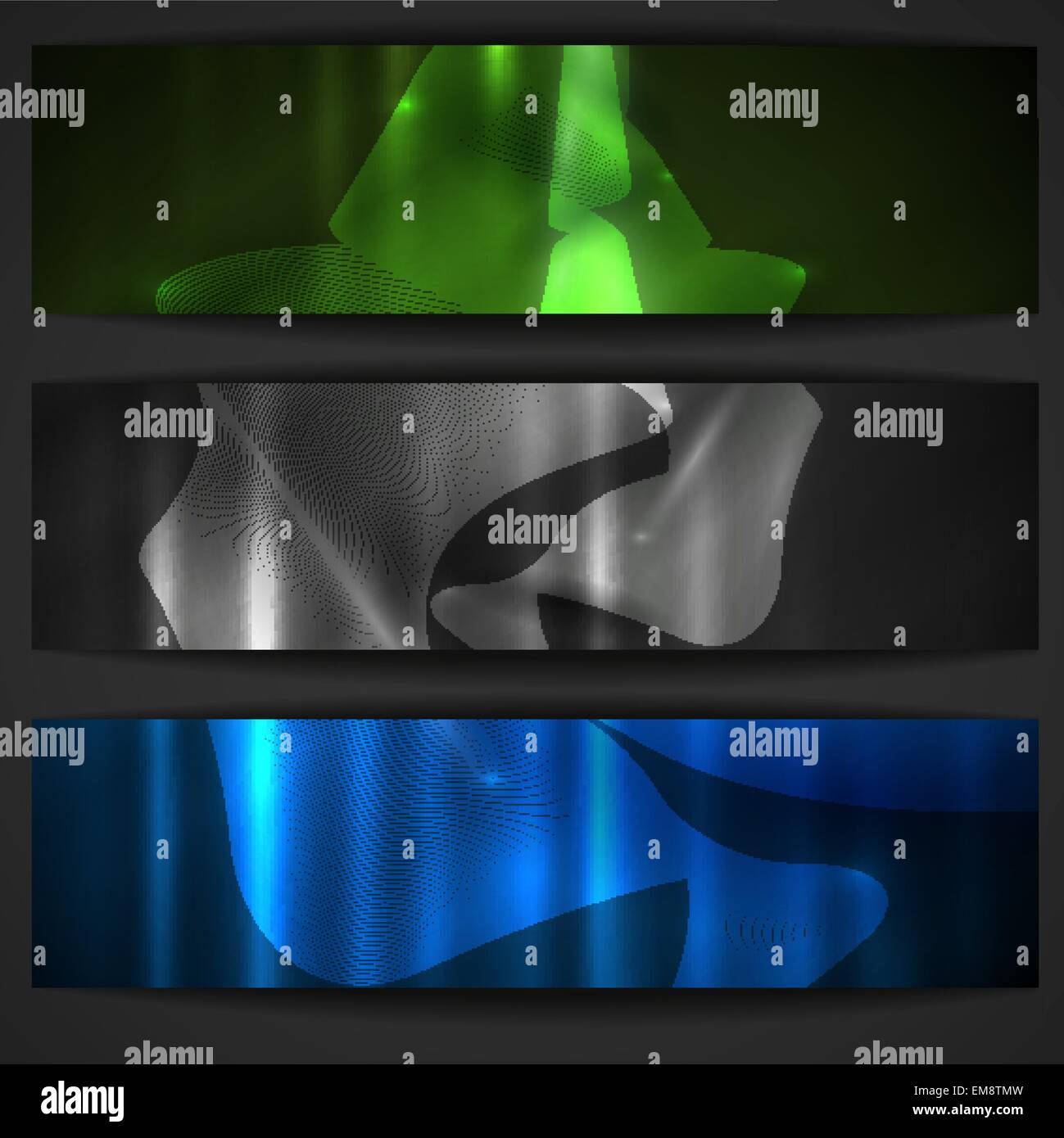 Set Of Abstract Stylish Banners Stock Vector Image & Art Alamy