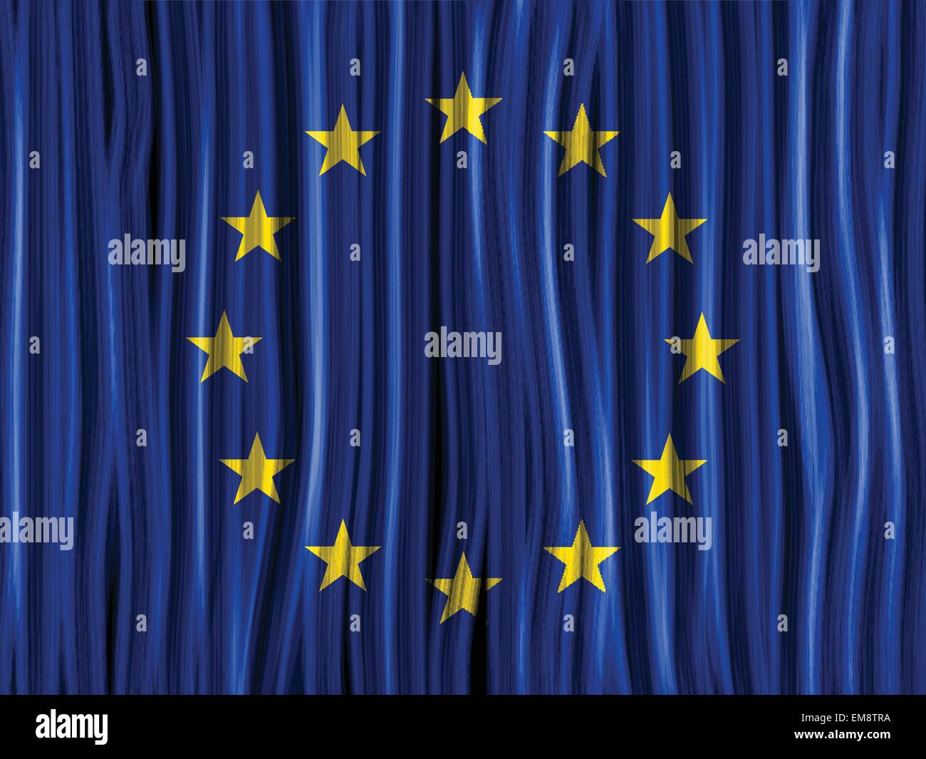 Europe Flag Wave Fabric Texture Background Stock Vector Image & Art Alamy