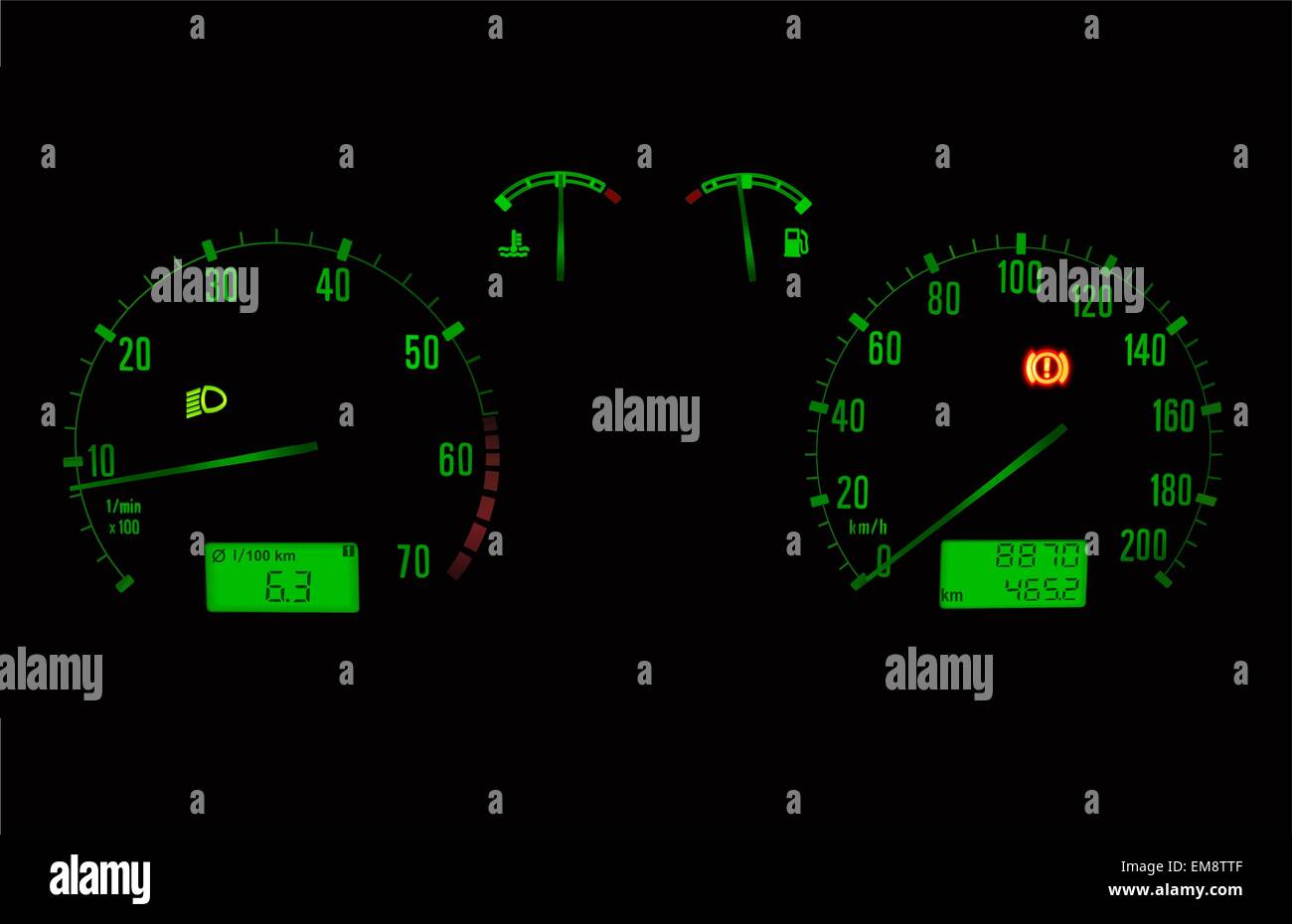 Car indicator light Stock Vector Images Alamy