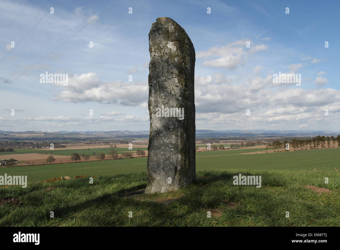 Keillor stone Scotland  April 2015 Stock Photo