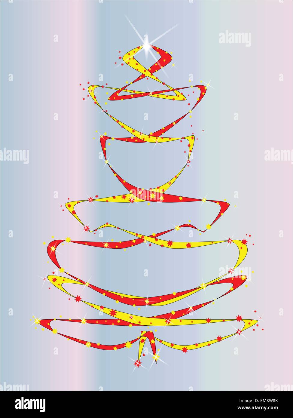 Blue Christmas Tree Stock Vector Image & Art - Alamy