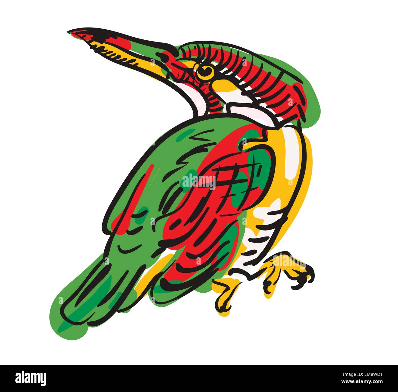 Vector drawing of the bird Stock Vector Image & Art Alamy