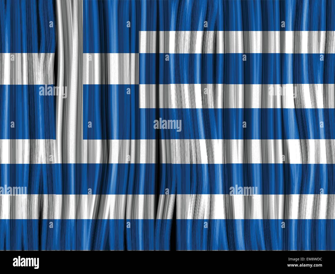 Greece Flag Wave Fabric Texture Background Stock Vector Image & Art Alamy
