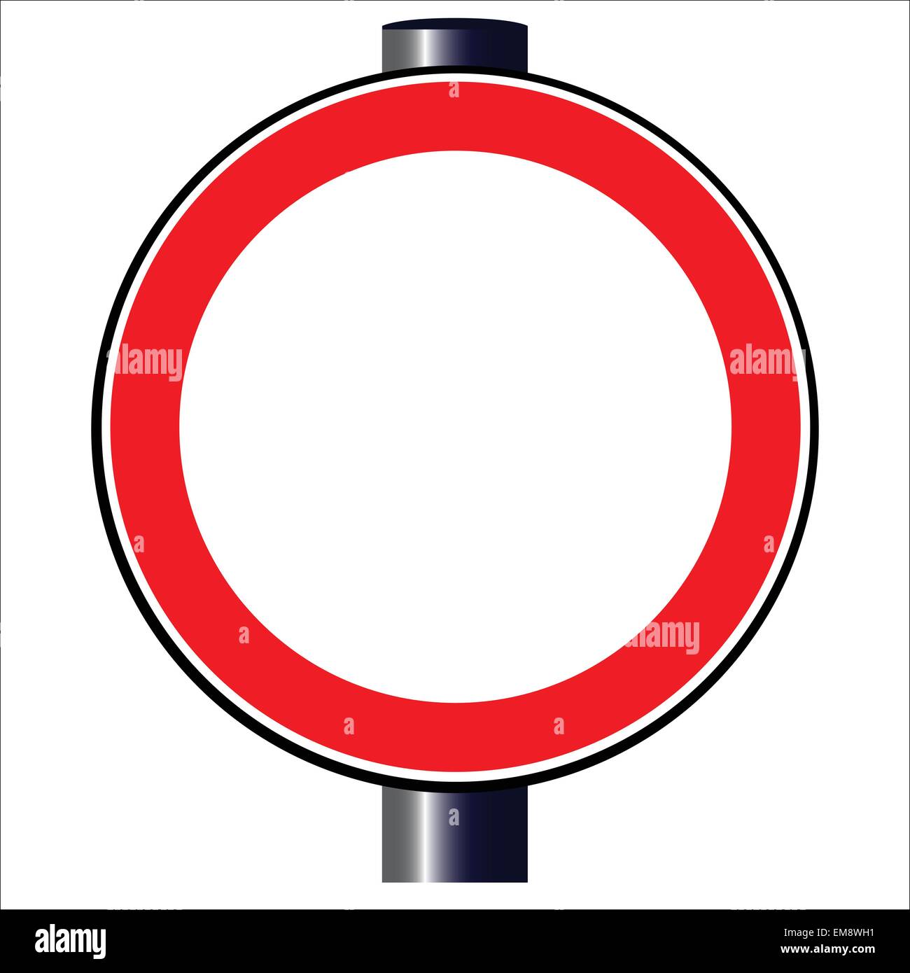 White blank round sign Stock Vector Images - Alamy